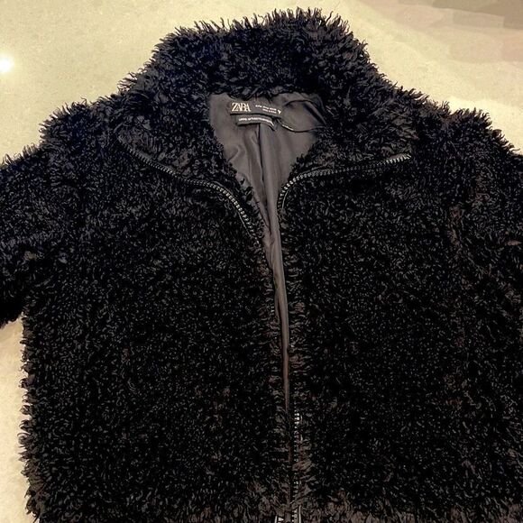 Zara women’s crop jacket jacket size medium super cool pockets zip up excellent. - Picture 1 of 5